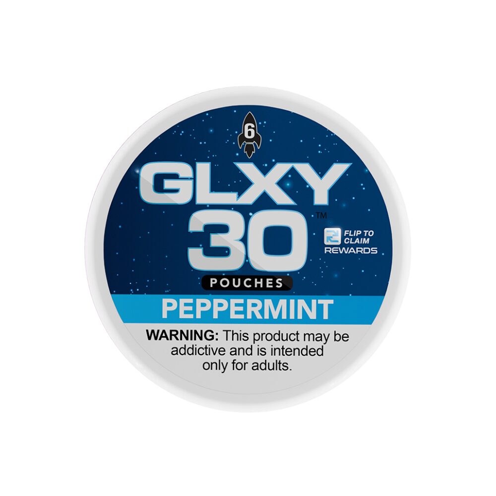 GLXY – DSPLY 5pc- Nic Pouch- 30ct Can- SAS - Peppermint