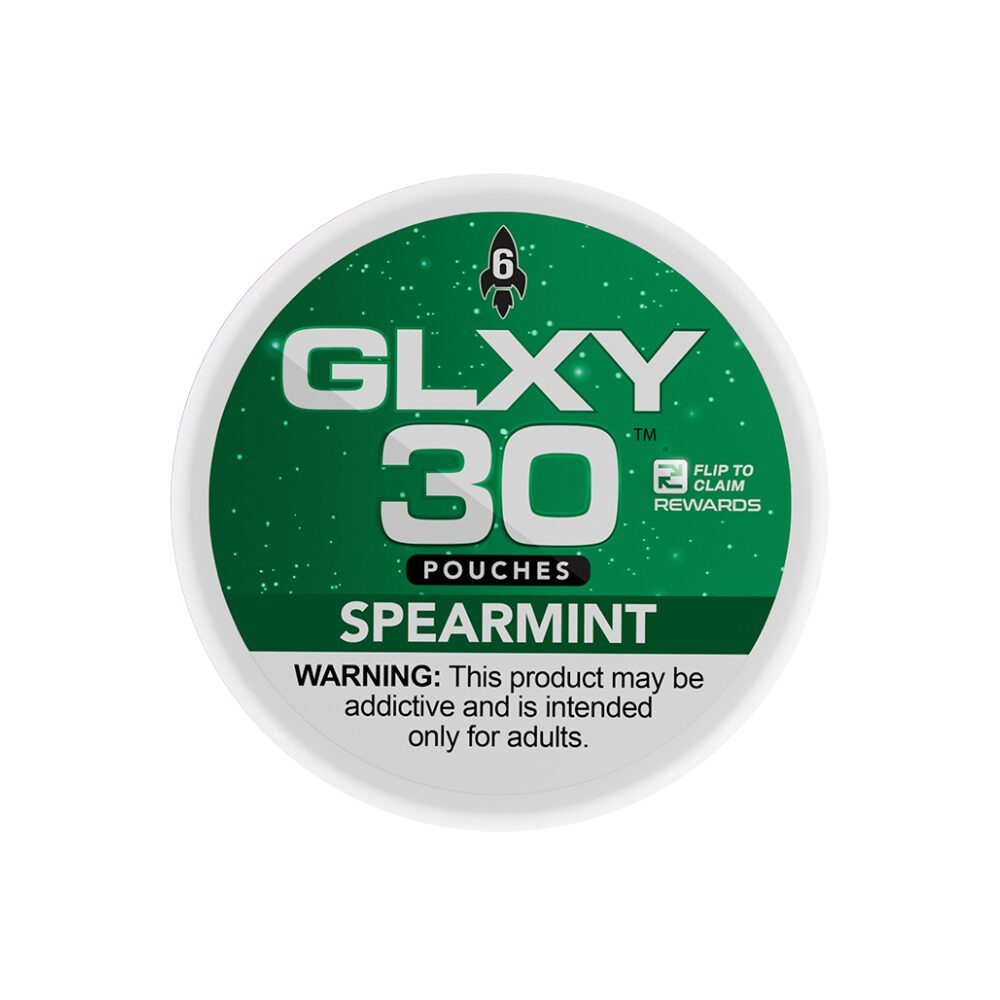 GLXY – DSPLY 5pc- Nic Pouch- 30ct Can- SAS - Spearmint