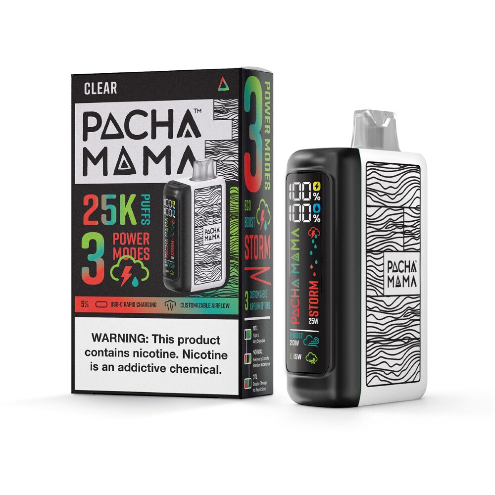 Pachamama 25k – Dispo- 25000Puff- 20mL | Clear with Packaging