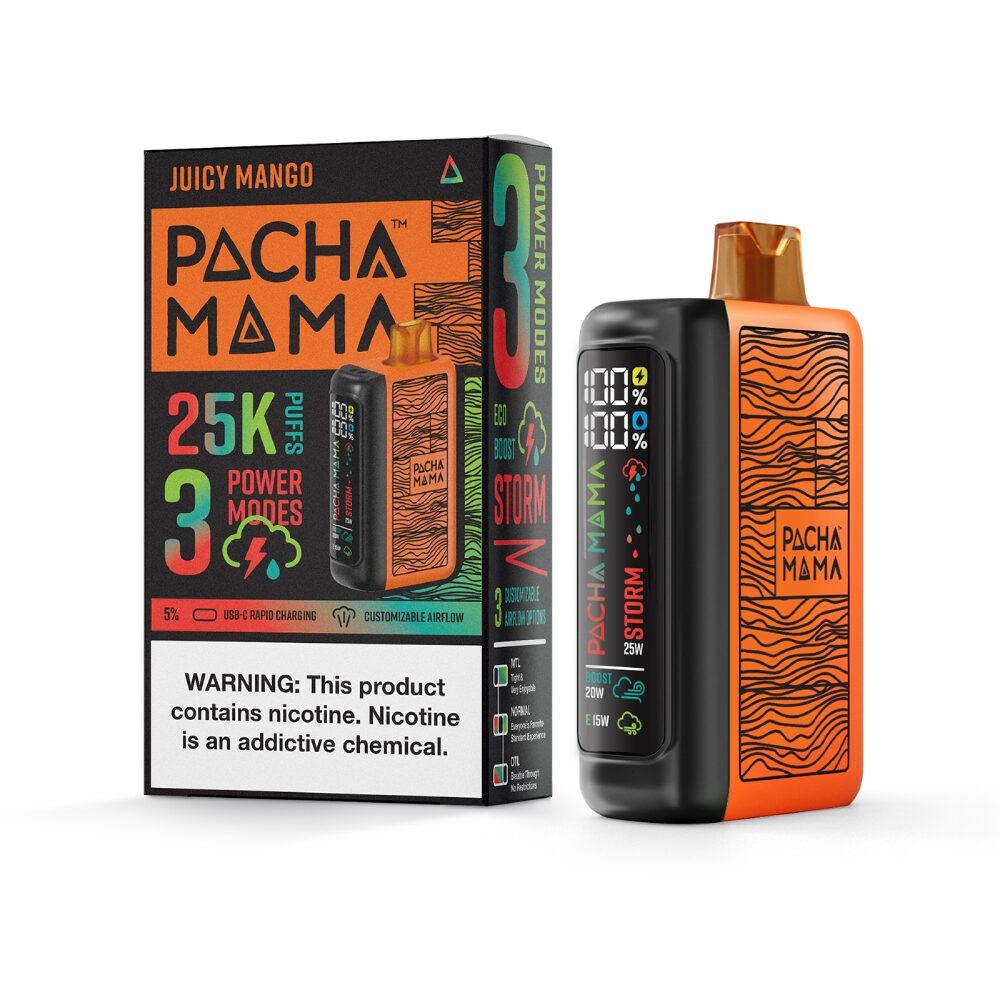 Pachamama 25k – Dispo- 25000Puff- 20mL | Juicy Mango with Packaging