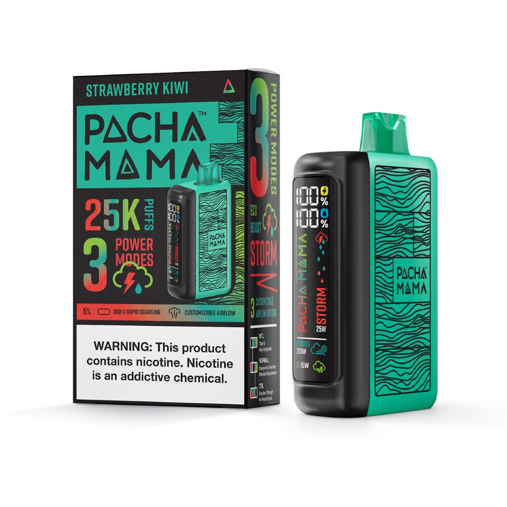 Pachamama 25k – Dispo- 25000Puff- 20mL | Strawberry Kiwi with Packaging