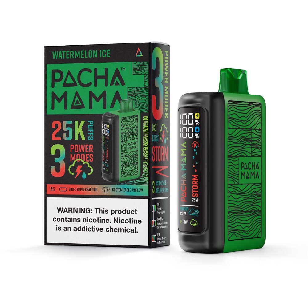 Pachamama 25k – Dispo- 25000Puff- 20mL | Watermelon Ice with Packaging