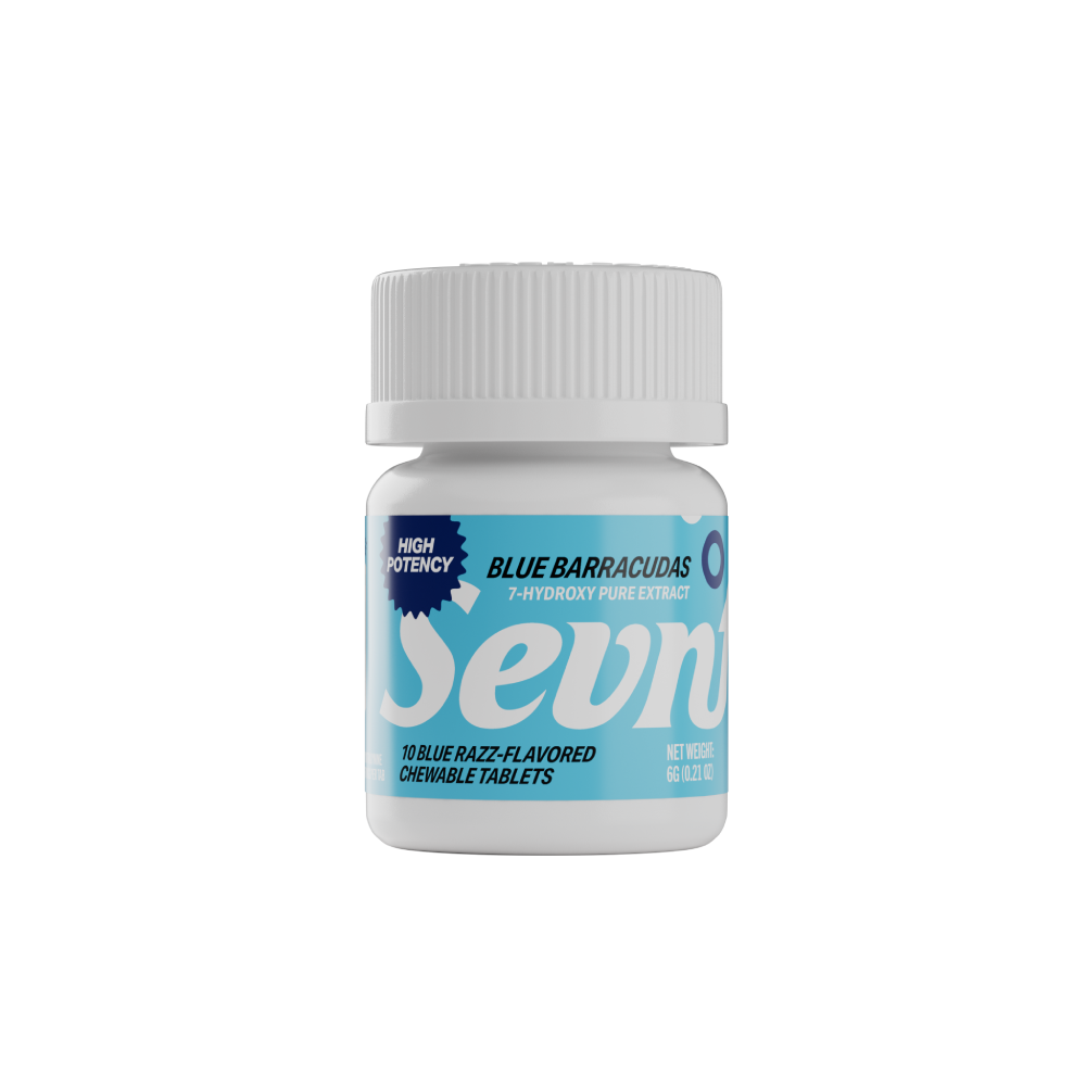 Sevn (Kratom)(350mg 10ct Tablet) 7-Hydroxy - Blue Barracudas