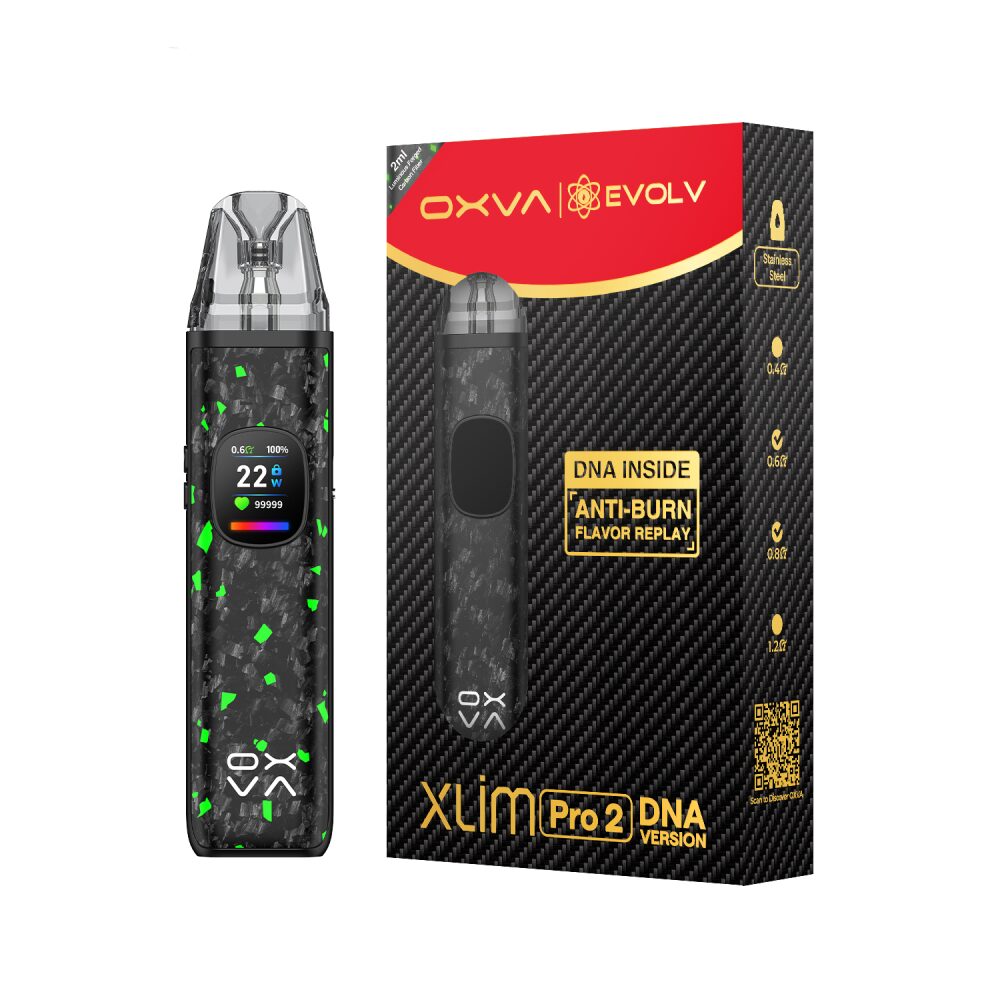 OXVA Xlim Pro 2 Kit – Pod System - DNA Version: Luminous Forged Carbon Fiber