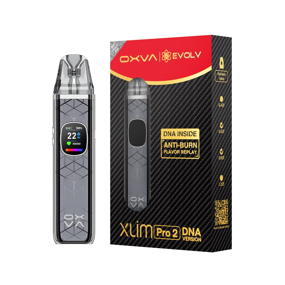 OXVA Xlim Pro 2 Kit – Pod System - DNA Version: Nebula Gray