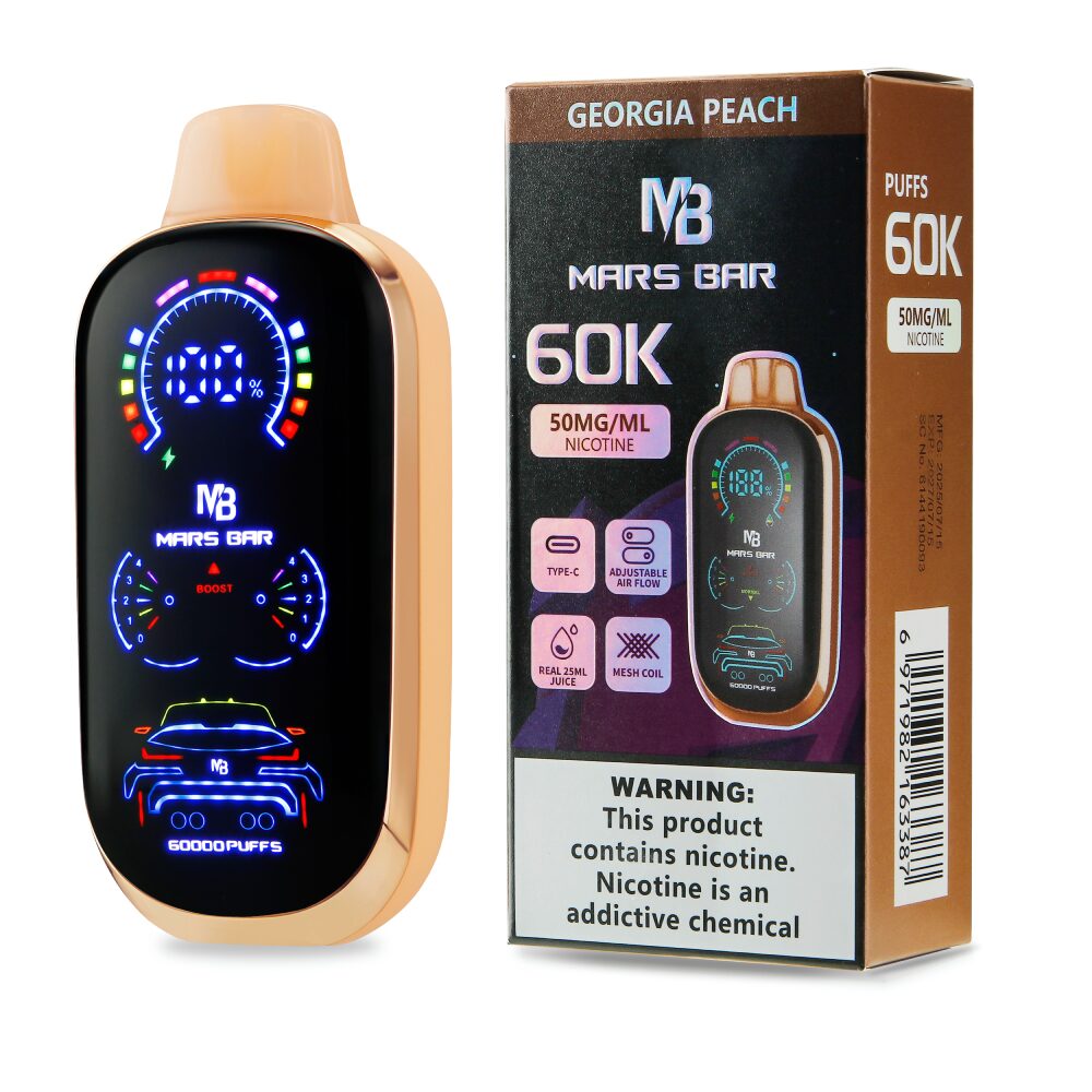 Mars Bar (Dispo)(60000Puff)(25ml) - Georgia Peach