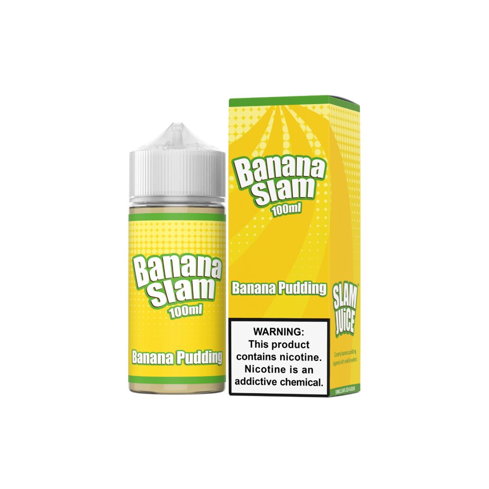 Slam Juice Series E-Liquid 100mL  Freebase- Banana Slam