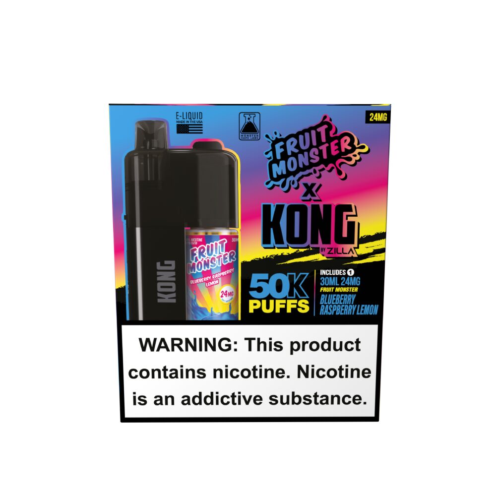 Kong by Zilla x Jam Monster (Dispo) (50000Puff)(30mL) - Blueberry Raspberry Lemon