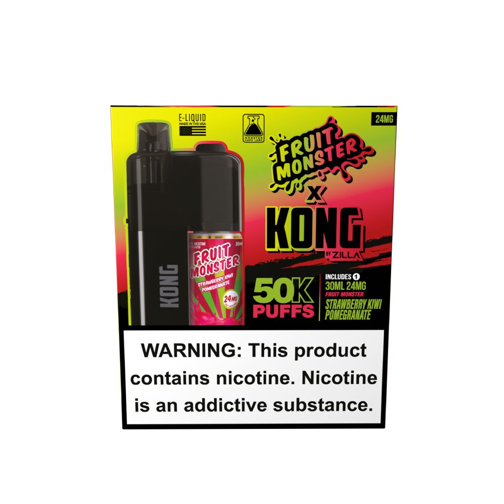 Kong by Zilla x Jam Monster (Dispo) (50000Puff)(30mL) - Strawberry Kiwi Pomegranate