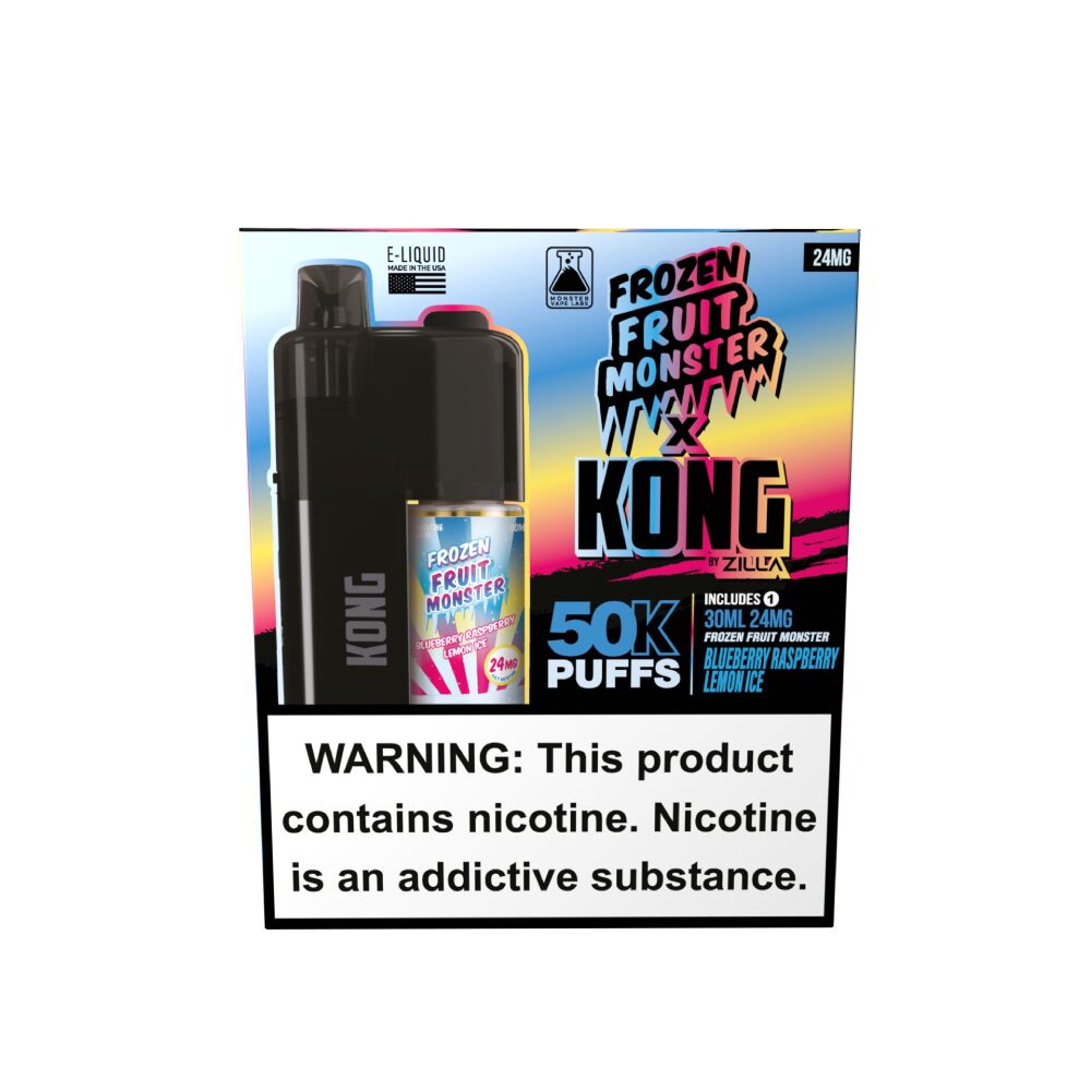 Kong by Zilla x Jam Monster (Dispo) (50000Puff)(30mL) - Blueberry Raspberry Lemon Ice