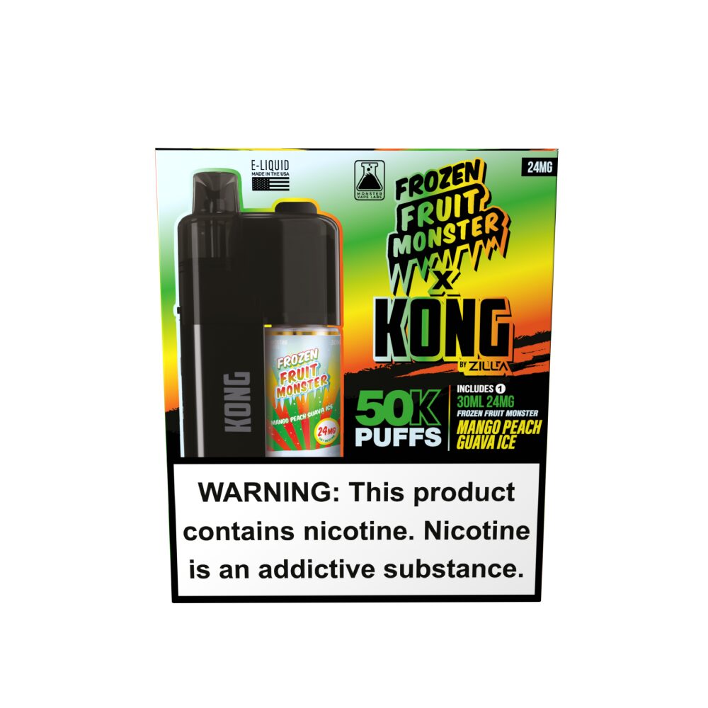 Kong by Zilla x Jam Monster (Dispo) (50000Puff)(30mL) - Mango Peach Guava Ice