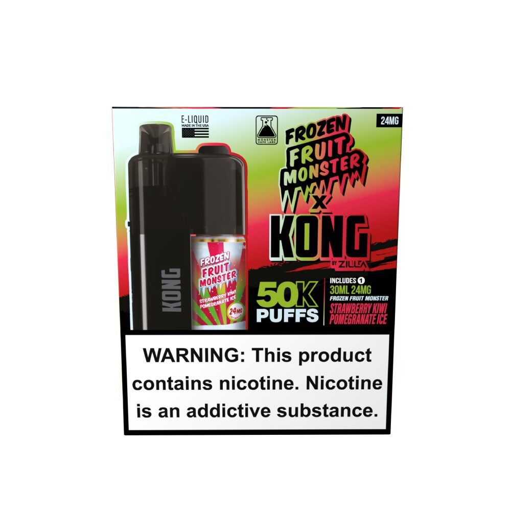 Kong by Zilla x Jam Monster (Dispo) (50000Puff)(30mL) - Strawberry Kiwi Pomegranate Ice