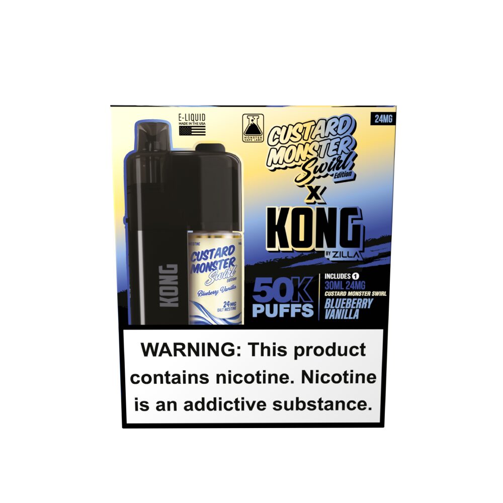 Kong by Zilla x Jam Monster (Dispo) (50000Puff)(30mL) - Blueberry Vanilla