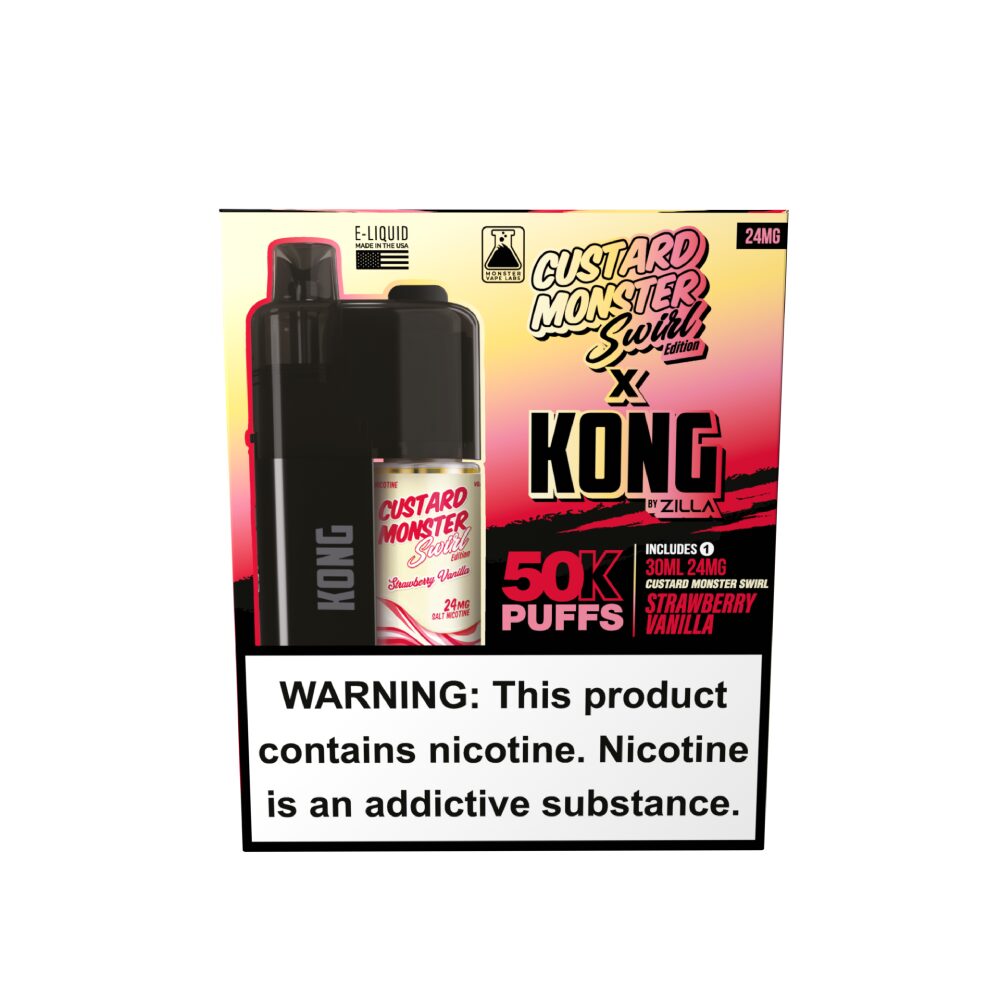 Kong by Zilla x Jam Monster (Dispo) (50000Puff)(30mL) - Strawberry Vanilla