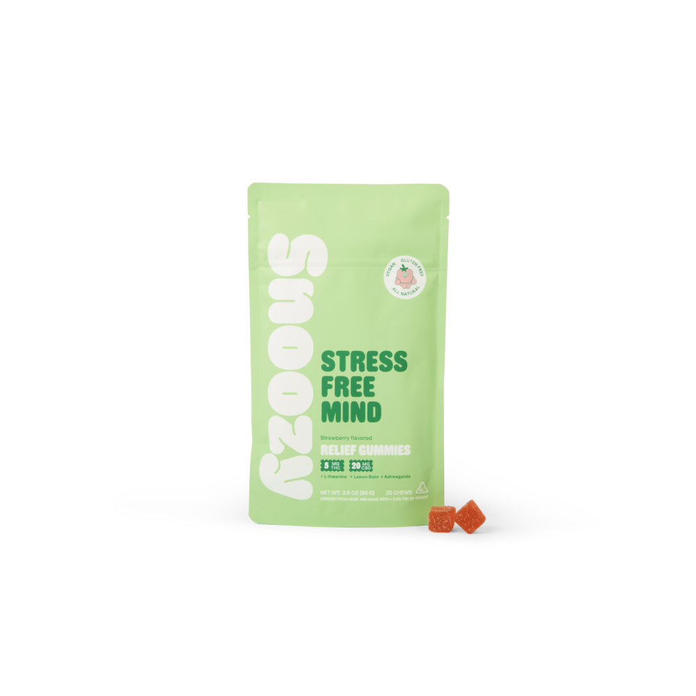 Snoozy (Delta)(Gummies)(20ct Pouch) D9 -  Strawberry (Stress Free Mind)
