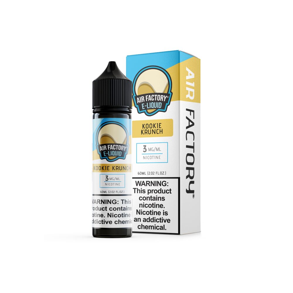 Air Factory Series E-Liquid 60mL  Freebase - Kookie Krunch - 3mg