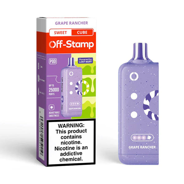off-stamp-x-cube-25000-pod5-pack-grape-rancher-with-packaging