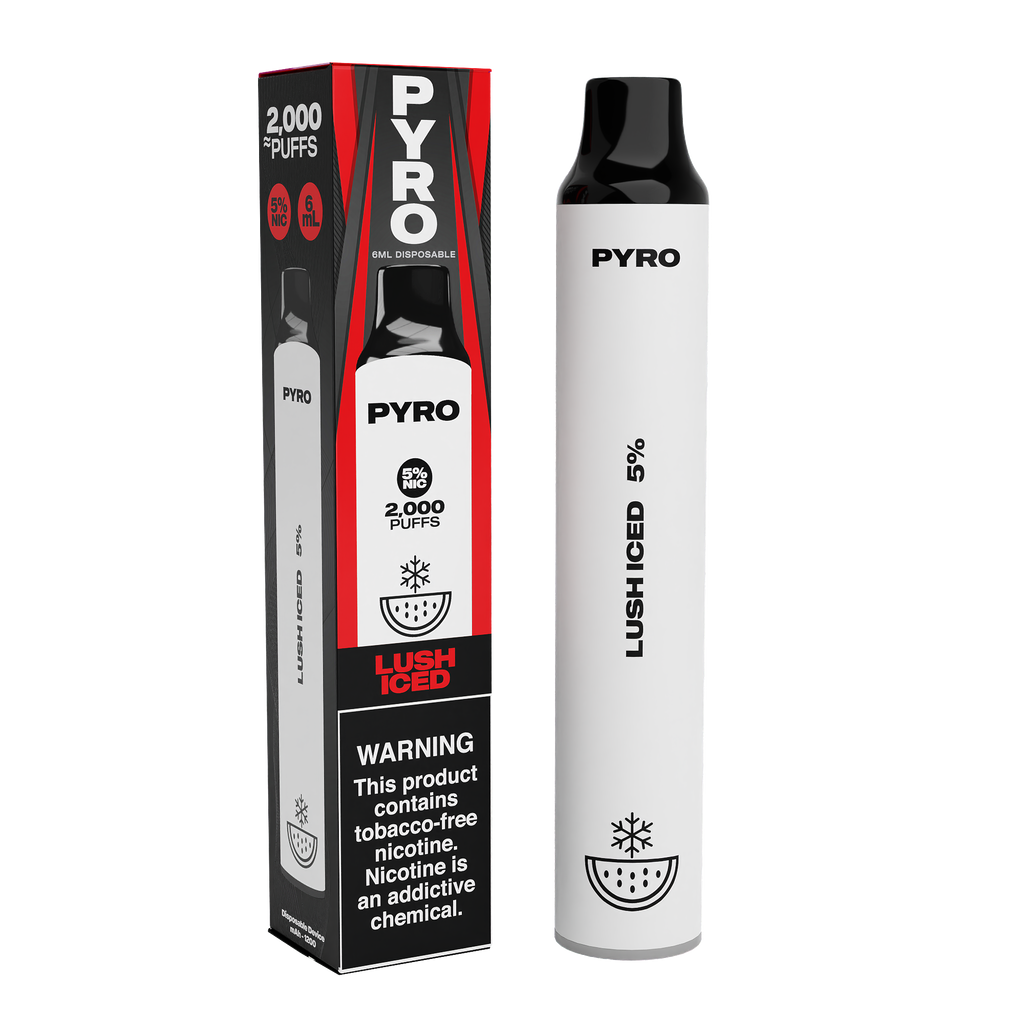 Pyro Disposable 2000 Puffs 6mL 50mg | MOQ 10 | Lush Iced with Packaging