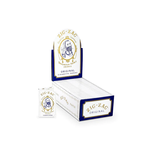 Zig Zag Original White Box Rolling Papers 32-Sheet Booklet (24-Booklet Display)