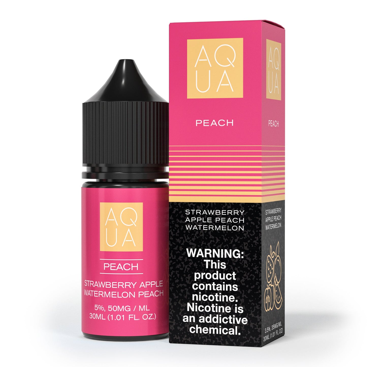 Aqua (LIQ Salt) | 30mL | 50mg | Pure Peach with packaging