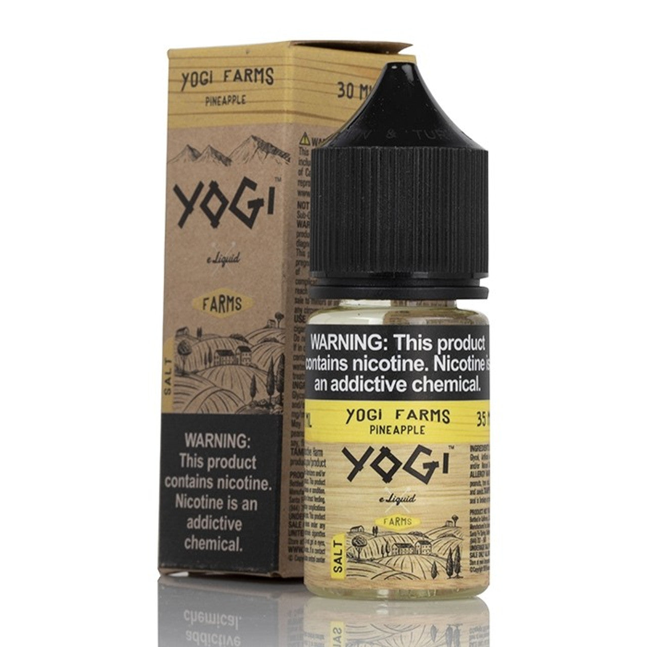 Yogi Salt Series E-Liquid 30mL | Farms Pineapple with Packaging