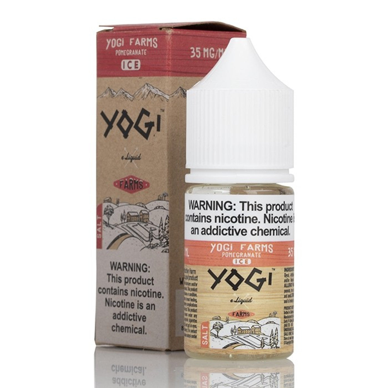 Yogi Salt Series E-Liquid 30mL | Farms Pomegranate Ice with Packaging