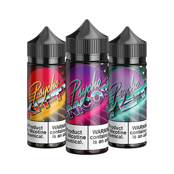 Puff Labs Psycho Series E-Liquid | 100mL (Freebase) | Group Photo