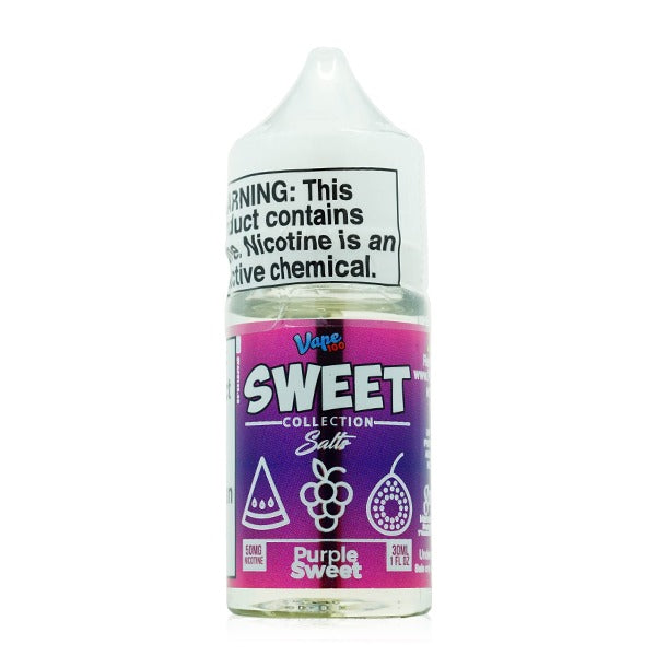 Vape 100 Sweet Salt Series E-Liquid 30mL (Salt Nic) | Purple Sweet
