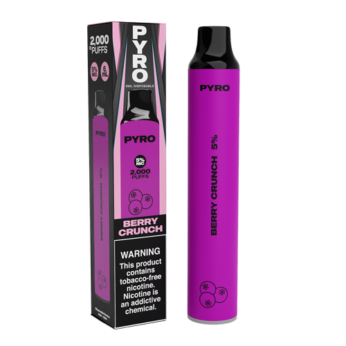 Pyro Disposable 2000 Puffs 6mL 50mg | MOQ 10 | Berry Crunch with Packaging