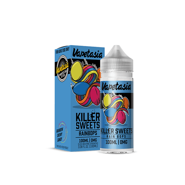 Vapetasia Series E-Liquid (Freebase) | 100mL | 0mg | Killer Sweets Rainbops with packaging