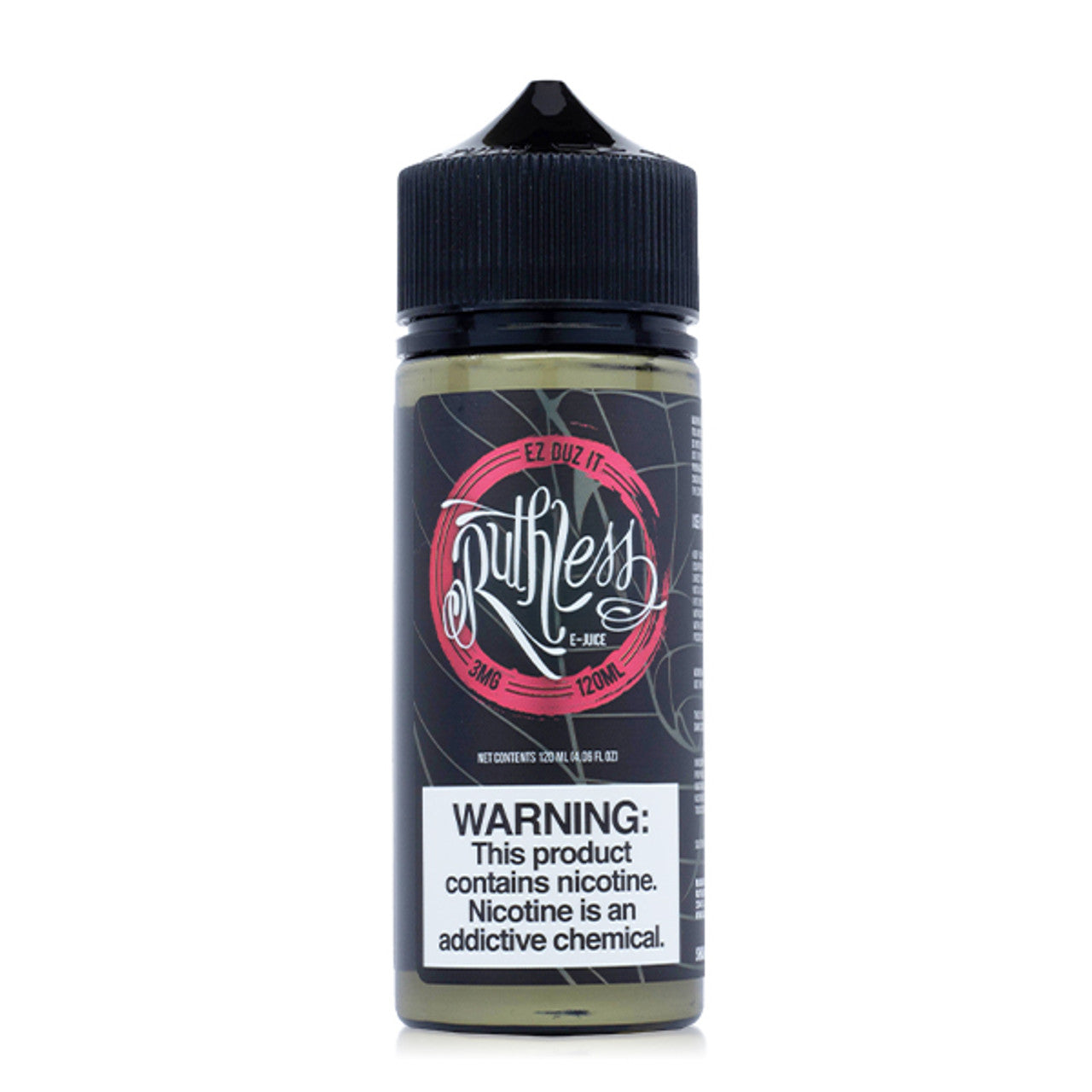 Ruthless Series E-Liquid | 120mL | 3mg | Freebase | Ez Duz It
