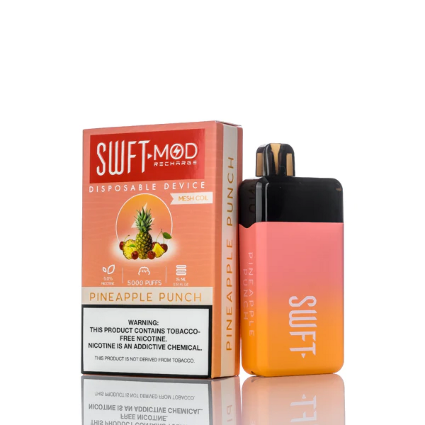 SWFT Mod Disposable | 5000 Puffs | 15mL | 50mg | MOQ 10 | Pineapple Punch with  Packaging