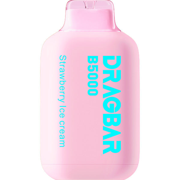 DRAGBAR B5000 Disposable | 5000 Puffs | 13mL | 50mg | MOQ 5 | Strawberry Ice Cream