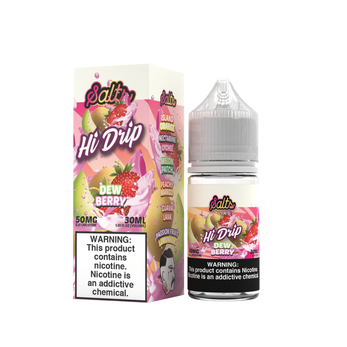 Hi-Drip Salt Series E-Liquid | 30mL | 50mg | (Salt Nic) | DewBerry with packaging