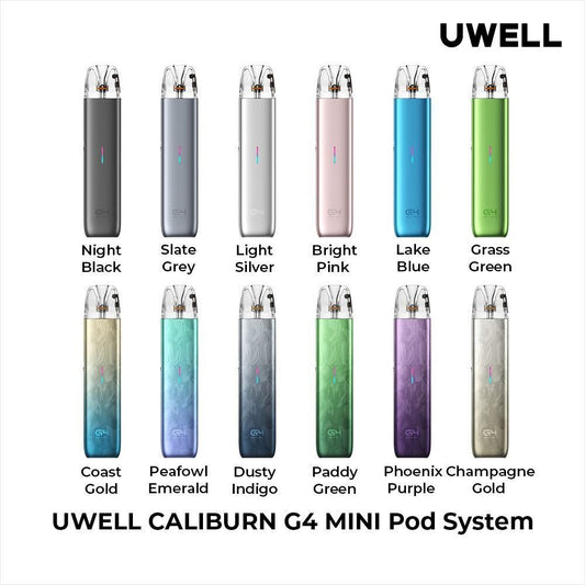 Uwell Caliburn G4 Mini (Kit PS) Group Photo