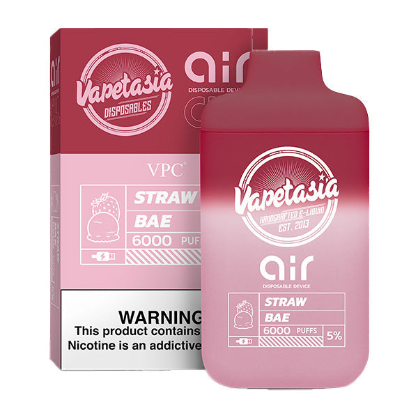 Vapetasia x Air Disposable | 6000 Puffs  | 11mL | 50mg | MOQ 10 | Straw Bae with Packaging
