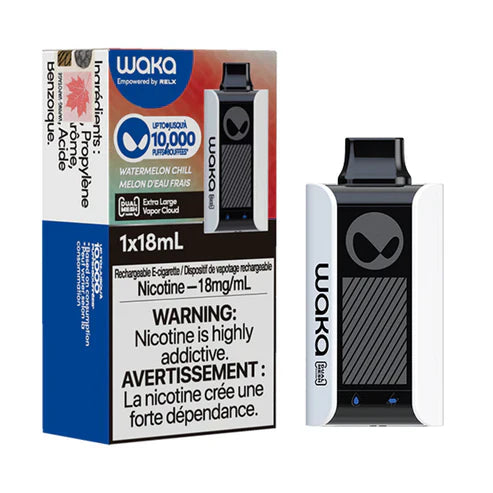 WAKA SoPro PA10000 Disposable by RELX | 10000 Puffs | 18mL | 30mg | MOQ 10 | Watermelon Chill with packaging