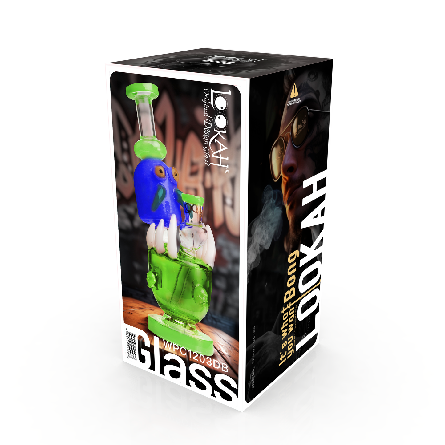 Lookah 10″ Cute Critter Octopus Dab Rig (WPC1203) - Dark Blue