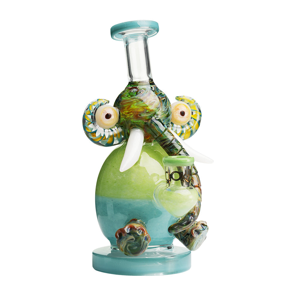 Lookah 9″ Mini Multicolored Elephant Dab Rig (WPC1209) - Wathet Blue