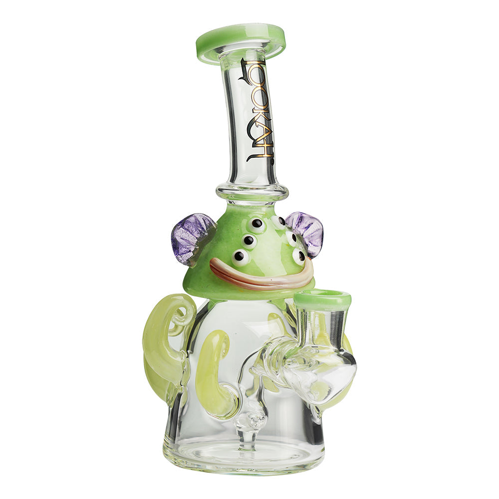 Lookah 10” Mini Cute Six Eyes Clown Octopus Dab Rig (WPC1213) - Green