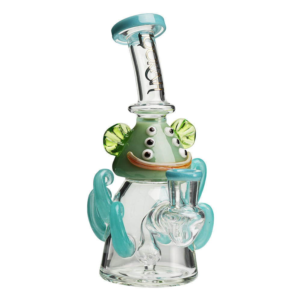 Lookah 10” Mini Cute Six Eyes Clown Octopus Dab Rig (WPC1213) - Wathet Blue