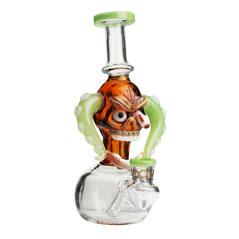 Lookah 10” Mini Cool Excitement Skull Dab Rig (WPC1214) - Green