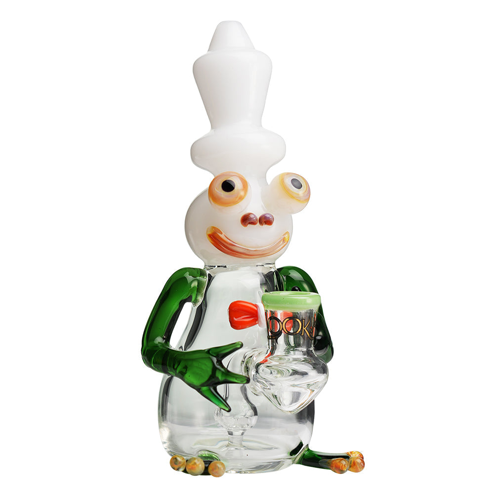 Lookah 10” Cool Frog Dab Rig (WPC1216) - White Jade 