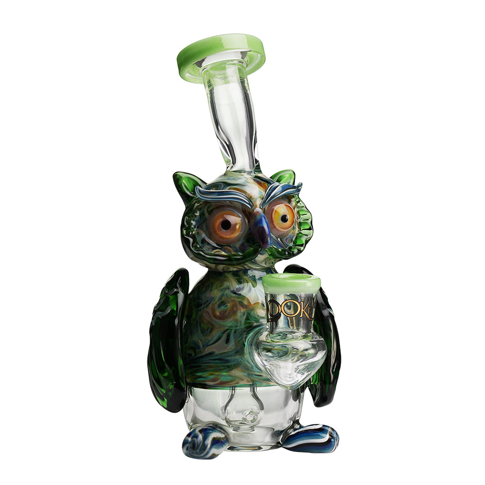 Lookah 9” Mini Cute Owl Dab Rig (WPC1217) - Green