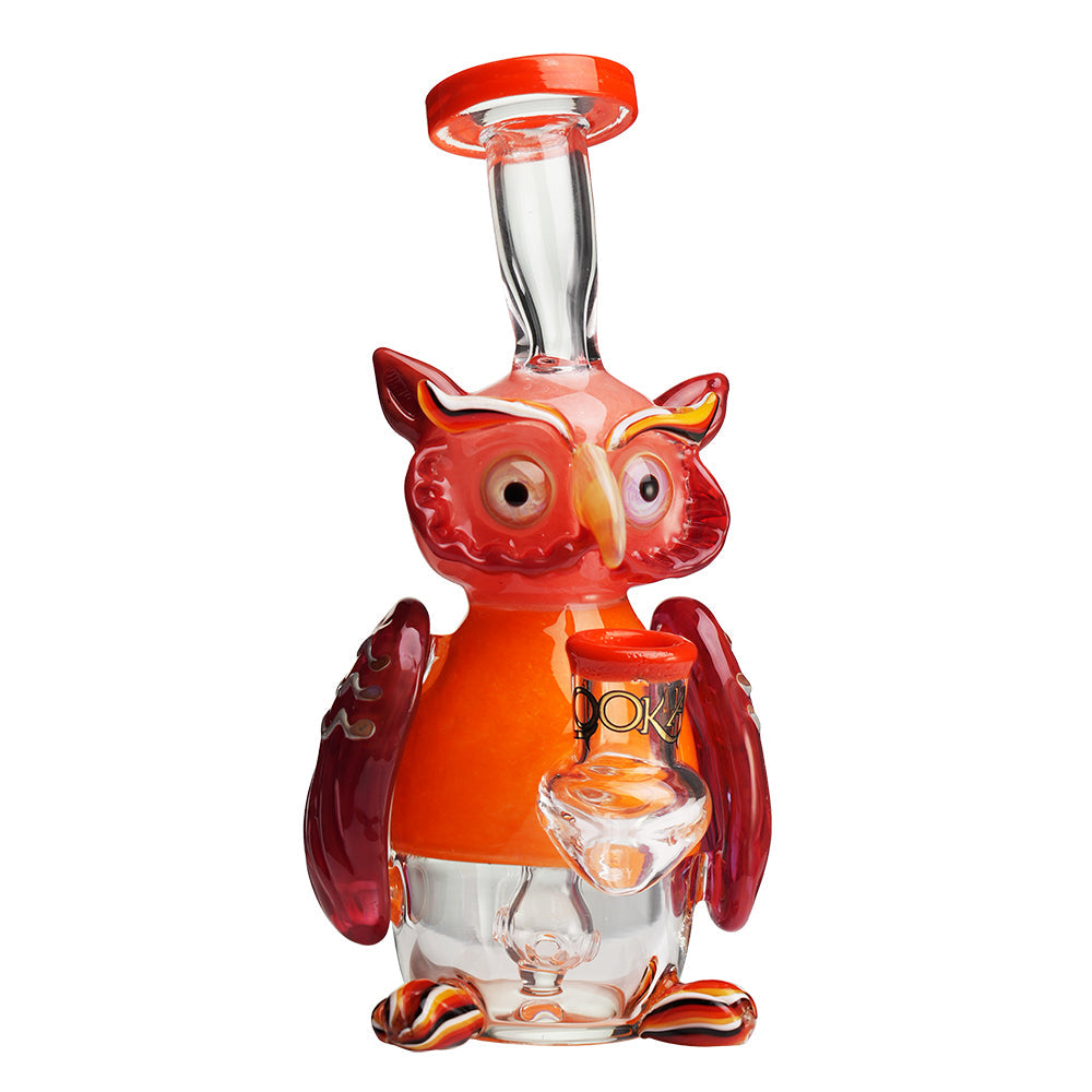 Lookah 9” Mini Cute Owl Dab Rig (WPC1217) - Orange