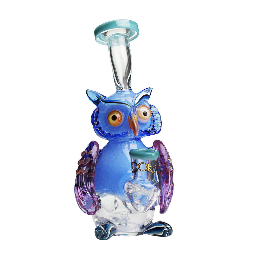 Lookah 9” Mini Cute Owl Dab Rig (WPC1217) - Wathet Blue