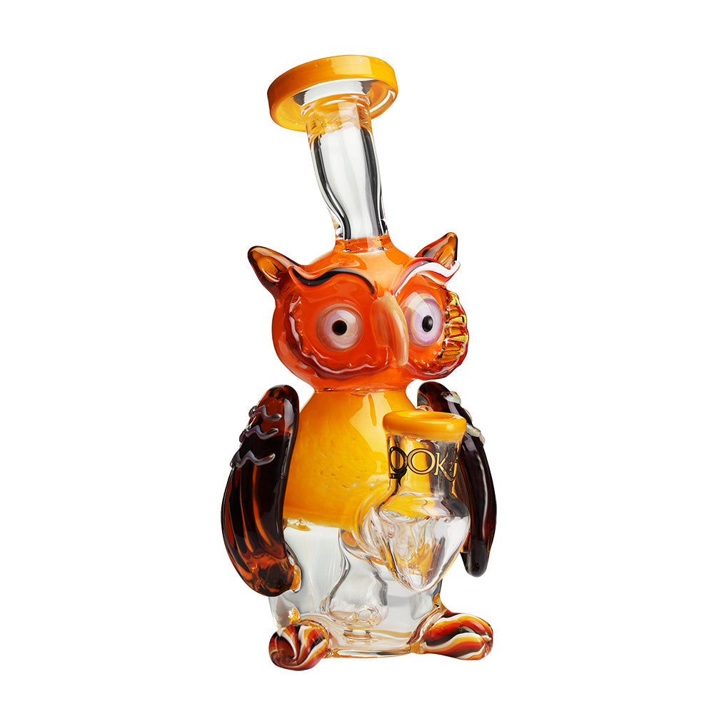 Lookah 9” Mini Cute Owl Dab Rig (WPC1217) - Yellow