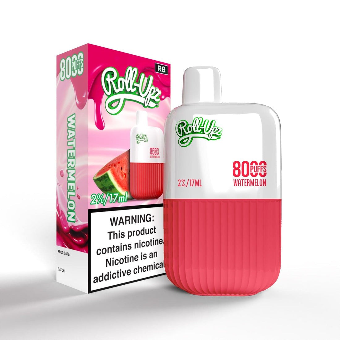 Juice Roll-Upz Disposable | 8000 puffs | 15mL | MOQ 10PCS | Watermelon with packaging