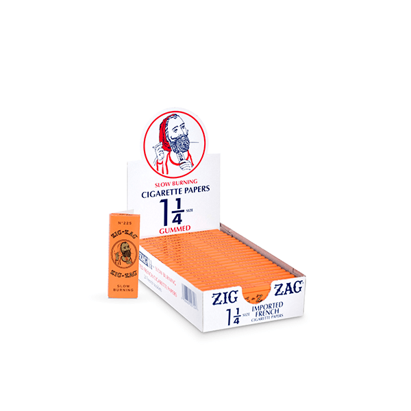 Zig-Zag Rolling Papers Carton (24pc Unit)-1 1/4 French Orange Carton

