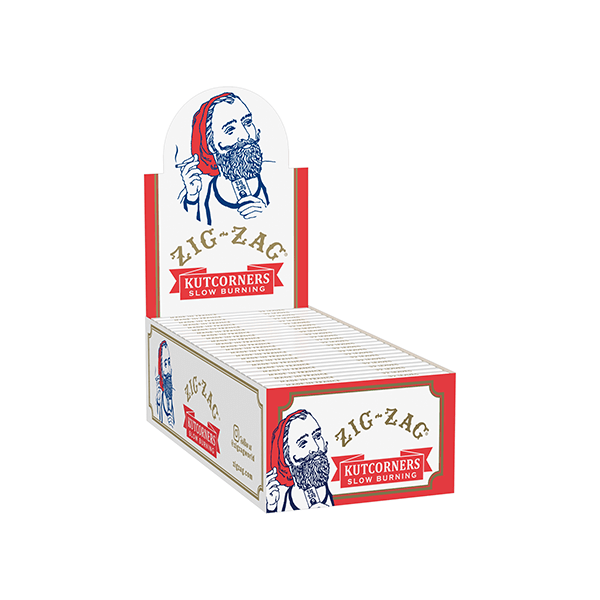 Zig-Zag Rolling Papers Carton (24pc Unit)-Kutcorners Slow Burning Papers Carton

